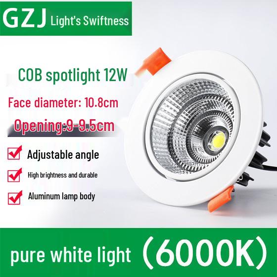 Recessed 20W Spotlight Downlight for Clothing Stores, 15-30W Commercial Ceiling Light