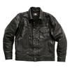 Denim leather jacket men's lapel leather jacket locomotive clothing casual short first-layer cowhide jacket