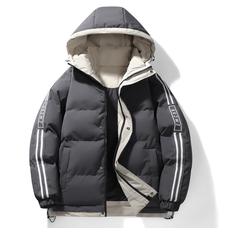 Warm cotton-padded jacket for men and women of the same style 2025 new autumn and winter Korean version trend loose and thickened to keep out the cold