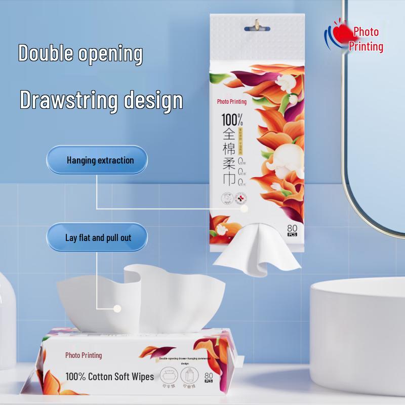 Xinxiangyin 100% Cotton Hanging Facial Tissues