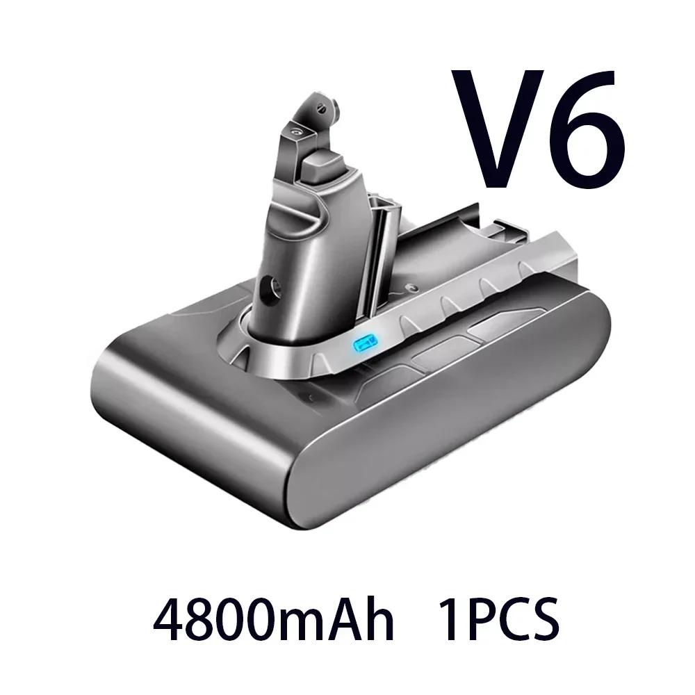 100% Новый аккумулятор для пылесоса Dyson V6 V8 Серии SV07 DC62 DC58 DC31 Absolute Fluffy Animal Pro Батарея 6-4800mAh