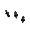 3mm 4mm Barbed Hose End Plug Water Seal Plastic Connector Pipe Fittings 50 Pcs Closure Tools
