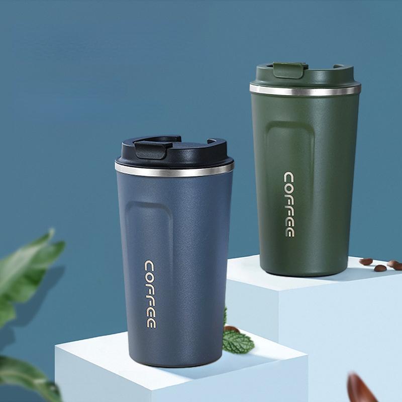 Coffee Cup Thermos Cup 380ml/510ml Vacuum Flasks Portable Stainless Steel Thermos Cup Water Bottle Travel Tea Mug Office Thermos Cup