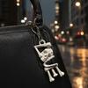 Yousheng 3D Printed Skull LOVE Keychain, Skeleton Keychain Pendant, Dark Style Bag Charms for Keys Backpack Necklace