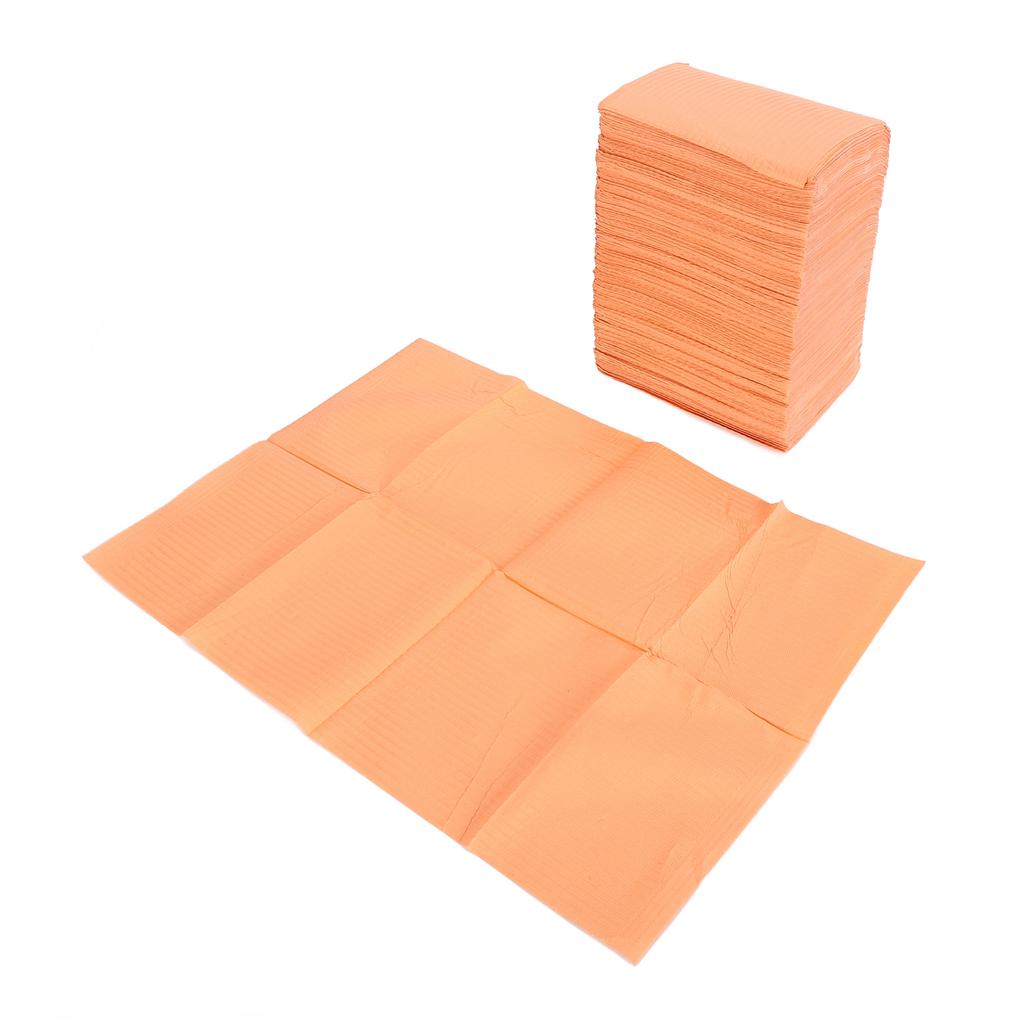 125 Pcs Disposable Nail Table Mat Soft Table Towel Waterproof Foldable Nail Tip Art Pad for Salon