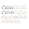 8Pcs/32Pcs Stainless Steel Piercing Hoop Accessories Nose Rings Labret Jewelry Tragus Labret Cartilage Earrings For Women Men
