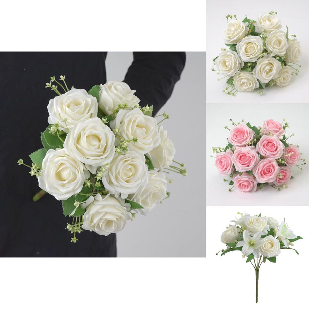 Artificial Rose Flower Display For Home Wedding And Romantic Settings