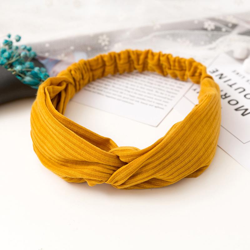 Fashion Women Girls Suede Hair Bands Solid Color Headbands Vintage Cross Turban Bandanas HairBands Hair Accessories