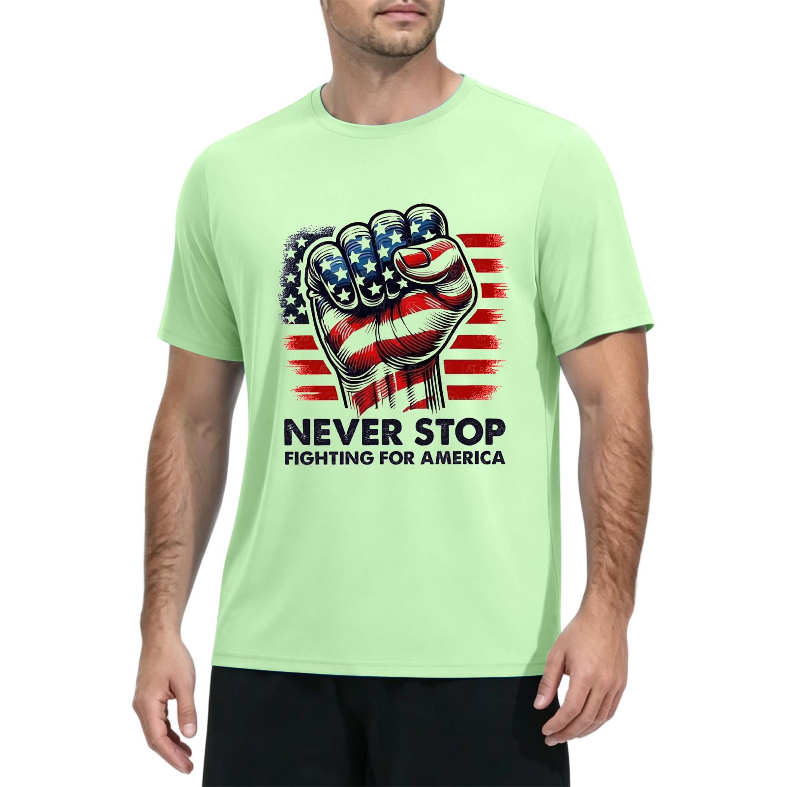 

Men s Quick Dry Short Sleeve T Shirt Sun Protection Top Gym Workout Athletic Tee Lightweight Breathable Fabric for Outdoor Sports XXXL