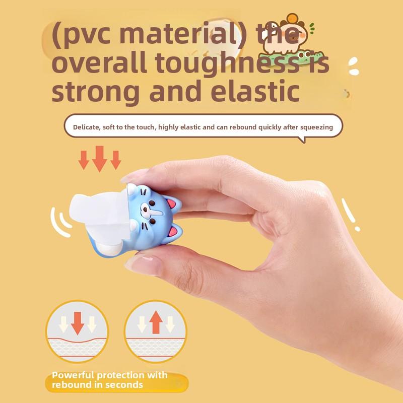 Angoli Anti-urto in Silicone per Bambini Protezione Sicurezza Angoli Tavolo Cartone Animato Set di Adesivi Protezioni Angolari di Sicurezza per Bambini