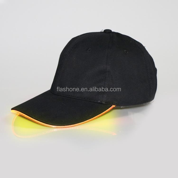 Custom Cotton Snapback Light Hat Truck Driver Rave LED Baseball Cap Luminous Glow Caps Glowing Flashing Lighted Cap In Stock