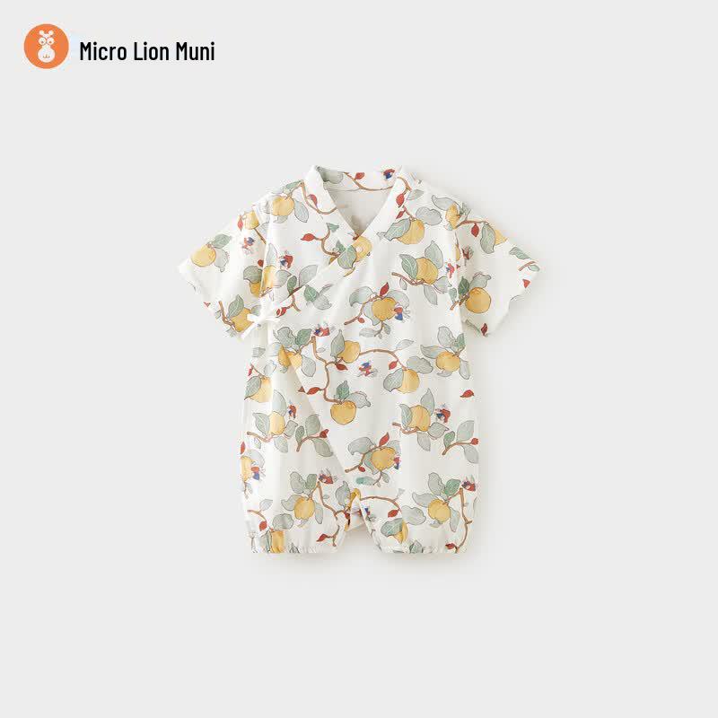 Weishimuni Silk Blend Baby Short Sleeve Bodysuit 73
