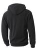 Men's Thick Hooded Sweatshirt, Stand Collar Half-Zip, Long Sleeve, Autumn/Winter, European Size, Casual Style.
