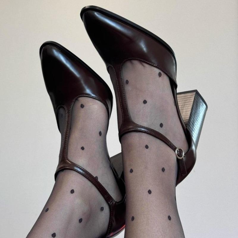 Fashion Ladies Shoes 2025 New Buckle Strap Women's High Heels Fashion Shallow Office and Career Hot Sale Best Seller Closed Toe Sandals