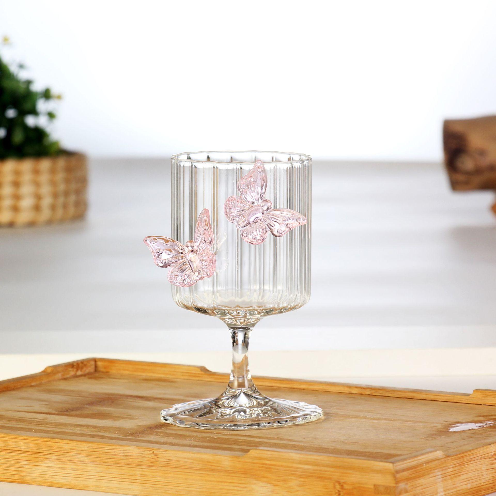 

Бокал для коктейля Бабочка Стеклянный стакан для воды Бокал для красного вина В стиле инс Высокоборосиликатное стекло Бокал для сока Жаростойкий 180ml-250ml