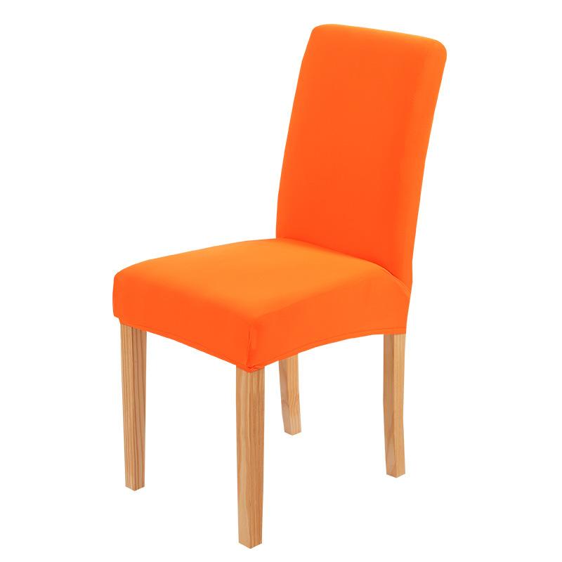 Chair Cover Household Half-Pack One-Piece Solid Color Simple Polished Dining Chair Cover Hotel Home Dust Cover