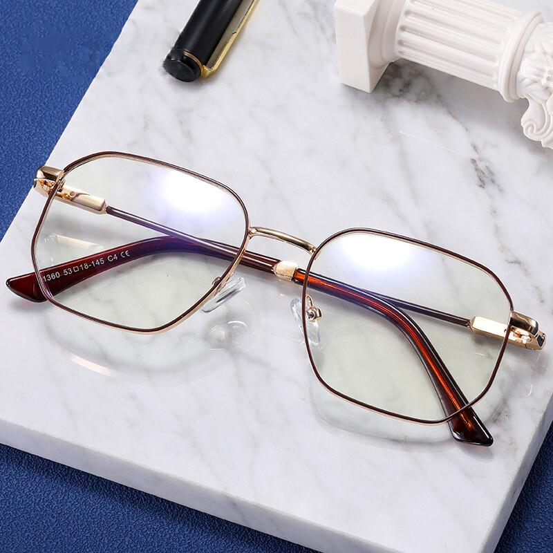 Classical Blue Lightweight Blocking Reading Eyeglasses Female Male Stylish Metal Spring Hinge Eyewear Optical Presbyopia Glasses