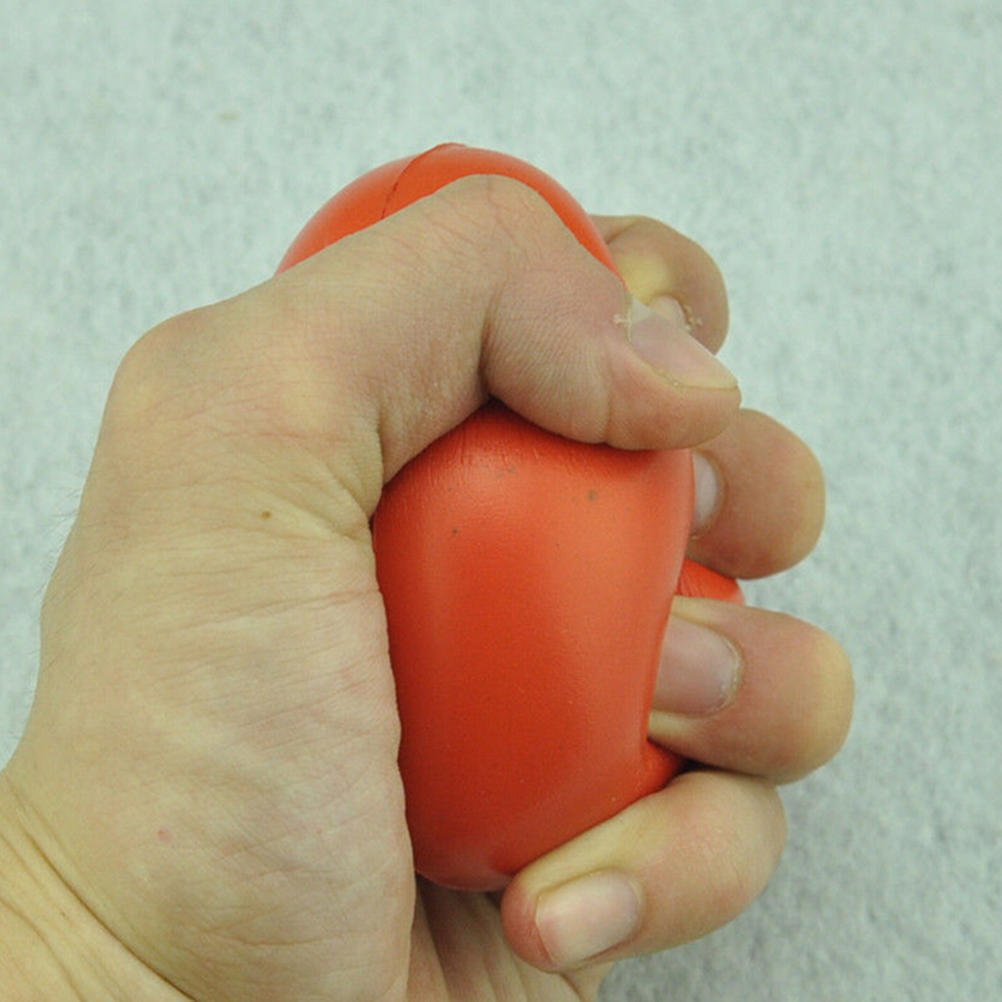 1 X Palla Antistress a Forma di Cuore per Esercizio Squeeze Gomma Elastica Schiuma Morbida