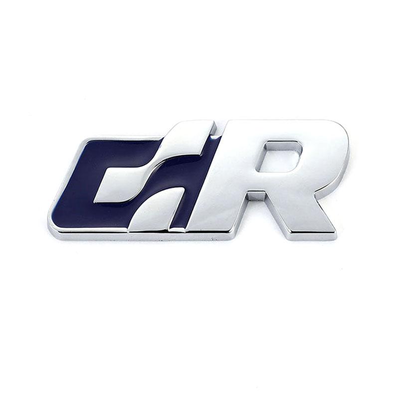 RUNTB1 Car Front Hood Grill Sticker Emblem Auto Grille Badge for Volkswagen R Racing VW Sagitar Passat Golf Tiguan Touareg CC GR SR