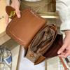 Taška z pravé kůže velké značky, Korejská verze pro ženy, Nová, Niche, Vysoce kvalitní, Módní, Univerzální, Trend malých čtvercových tašek