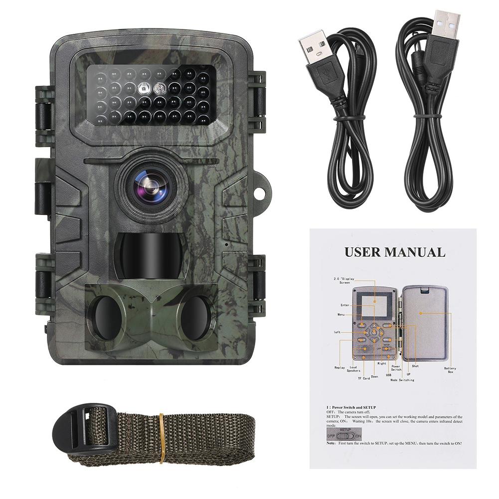 Praktische Jagd-Hinterkamera-Wildkamera 1,3 MP CMOS 1080p/720p/VGA-Montagegurt mit IR-Nachtsicht-Scouting