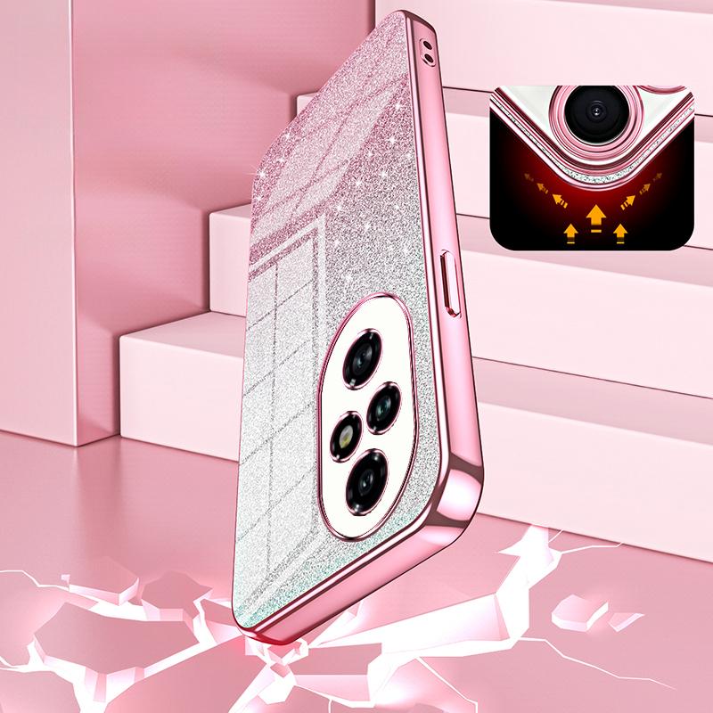 For Honor 200 Pro 5G Case Bling Gradient Glitter Soft TPU Phone Cover