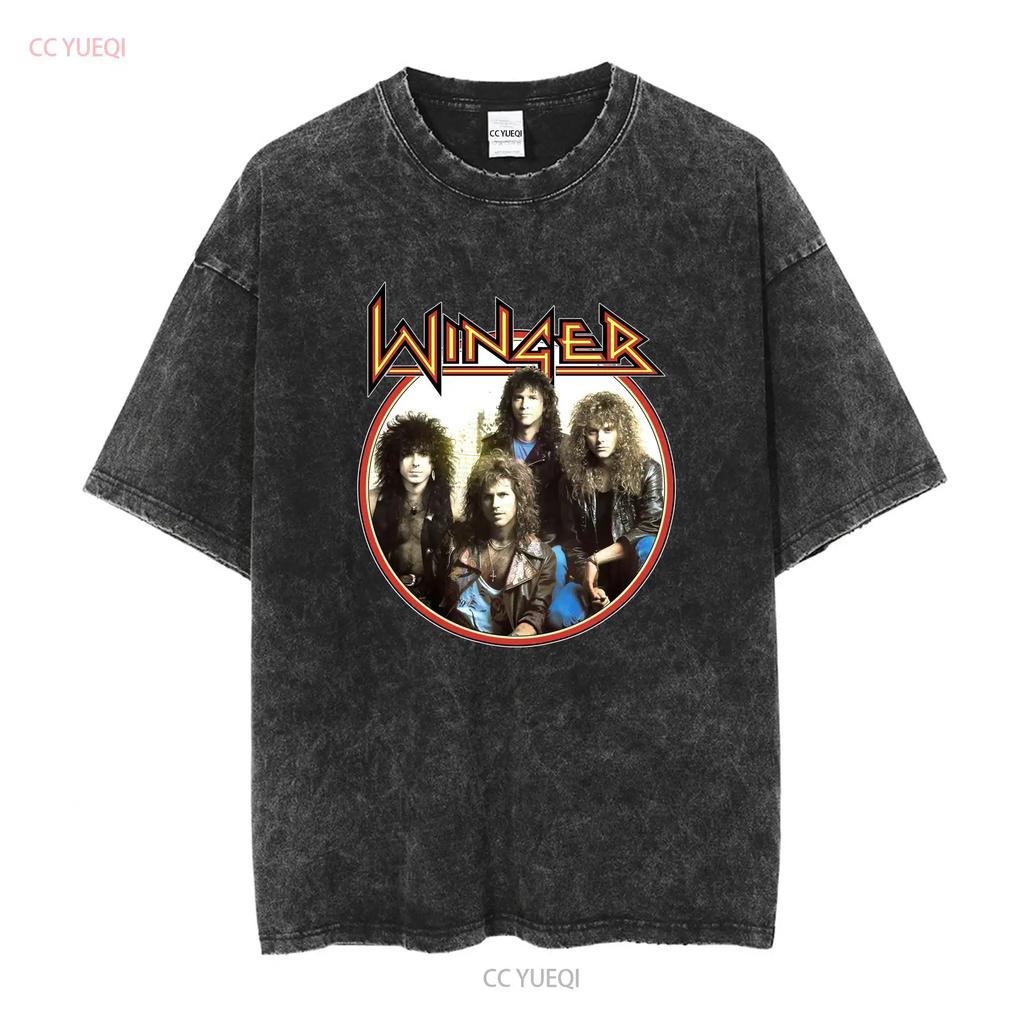 Winger Band CONCERT Rock Music T Shirt Cotton All Size AL173 vintage Washed fashion Breathable Soft Stretched Slightly