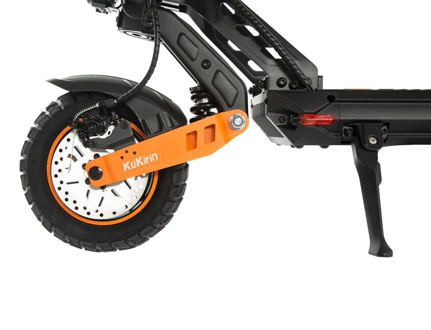 Trotinetă electrică pliabilă Kukirin G2 MAX 1000W cu baterie de 48V 20,8Ah, roți de 10 inch, viteză maximă de 55 km/h și autonomie de 80 km.