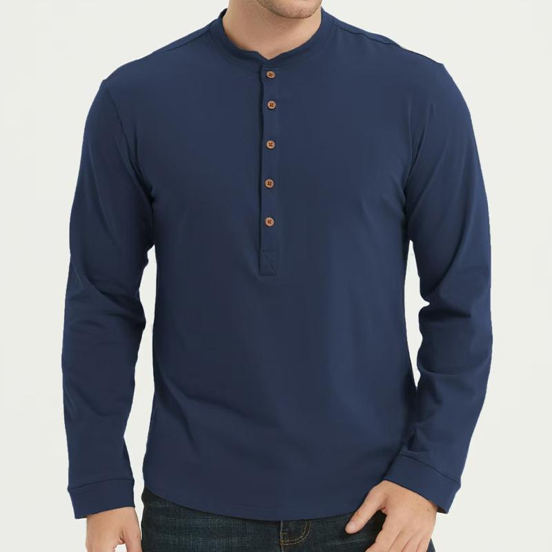 

Мужская футболка с длинным рукавом Henry Menswear однотонная футболка топ дышащая удобная толстовка XXL королевский синий