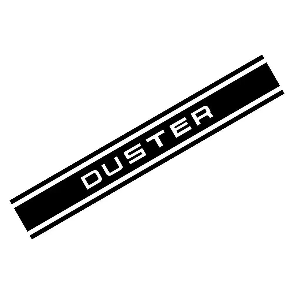New Stripe Car Hood Covers Vinyl Decal Head Decorative Sticker for Dacia Duster Lodgy Logan Sandero Car Accessories 130cm X 20cm