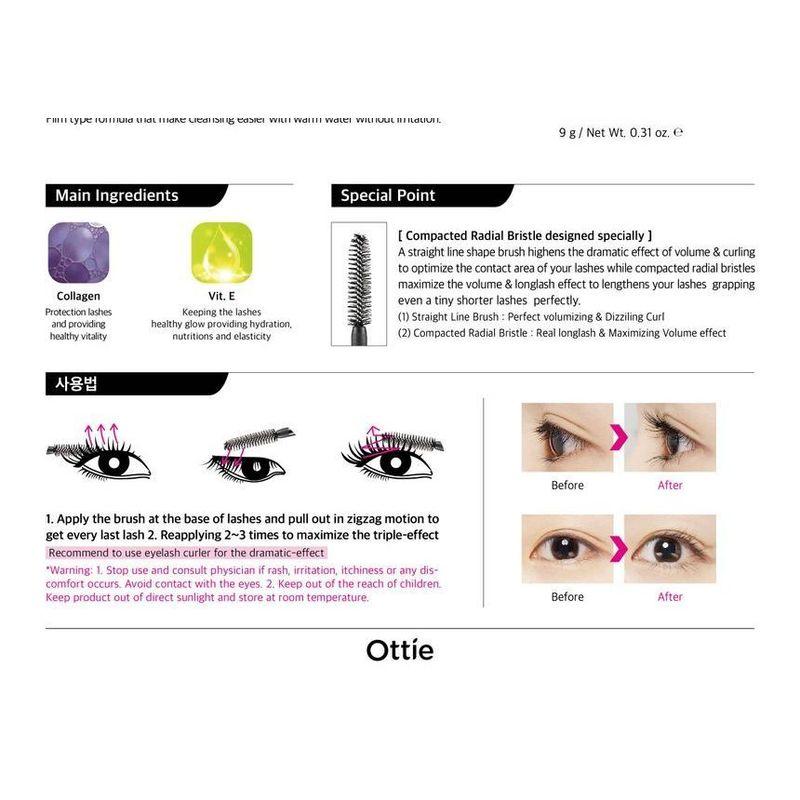 Ottie - Amazing Triple Action Mascara (Black)