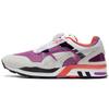 Lightweight Comfortable Fabric Two-Layer Cowhide Non-Slip Wear-Resistant Low-Top Casual Running Shoes Unisex Sneakers White Purple 373555-03