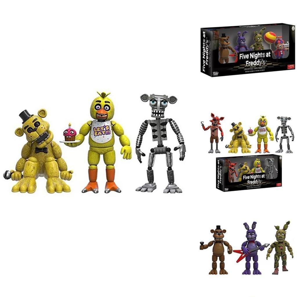 Figurines d'Action Exquises Fnaf Pizza Simulator 4cm Parfait Pour les Cadeaux d'Enfants et les Collectionneurs