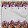 oneOone Cotton Flex Fabric Leaves & Flower Panel Decor Fabric Printed BTY 40 Inch