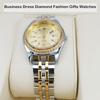 "Classic Women's Analog Quartz Watch Gold Silver Stainless Steel Waterproof Casual Simple Date"