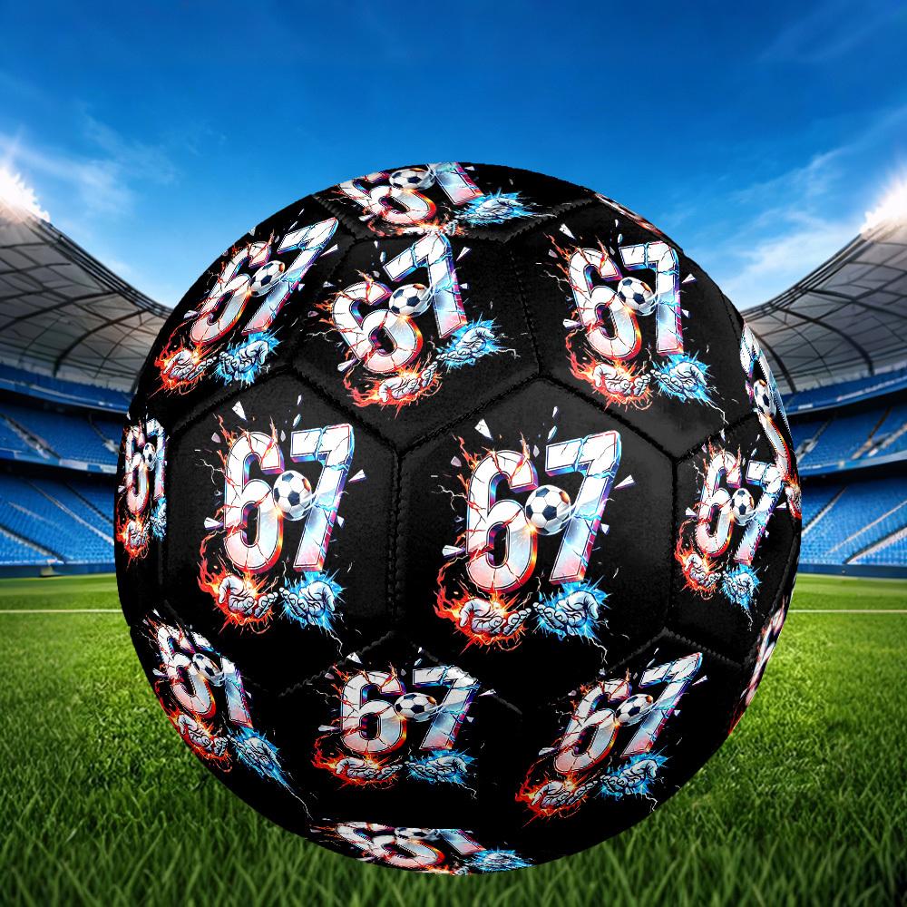 1pc Soccer Fire Ice Size 5 Soccer Ball Professional Match Training Football Indoor &Outdoor Sports Ball Lightweight Durable C6572