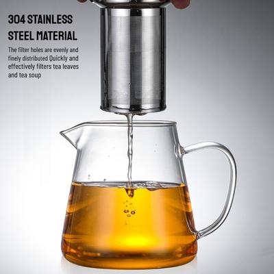 Heat-resistant Glass Teapot With 304 Stainless Steel Filter Suitable for Open Flame Heating Transparent Glass Teapot Home Use