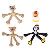 Plush Animal Dog Toy Stuffed Dog Chew Toy Chick Squeaky Oxford Cloth Animal with Long Limbs
