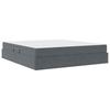 Storage Bed with Mattress Dark Grey 160 x 200 cm Velvet
