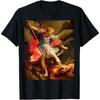 ODFSND Angels Archangel Michael Defeating Satan Christian Warrior T-Shirt