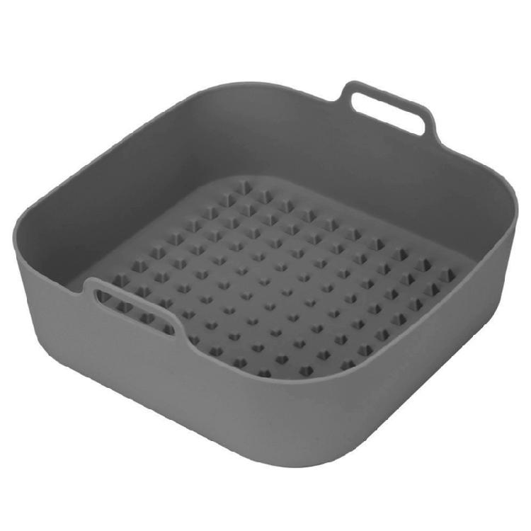 Square Air Fryer Liner Non-Stick Silicone Baskets Reusable Air Fryer Accessories