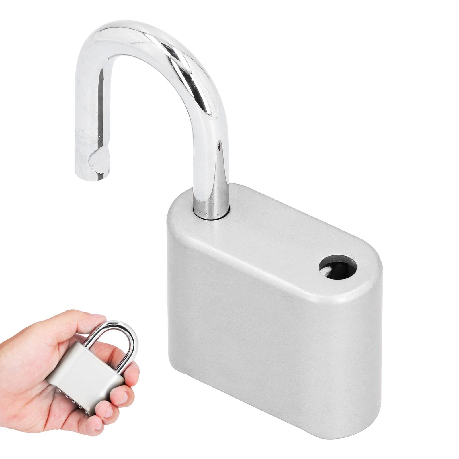 

Padlock AntiTheft Thick Password Padlock Luggage Safe Lock for Door Home Security срібний