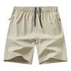 Men's Plus Size Quick-Dry Ice Silk Sports Shorts - Summer Casual Five-Point Running Shorts
