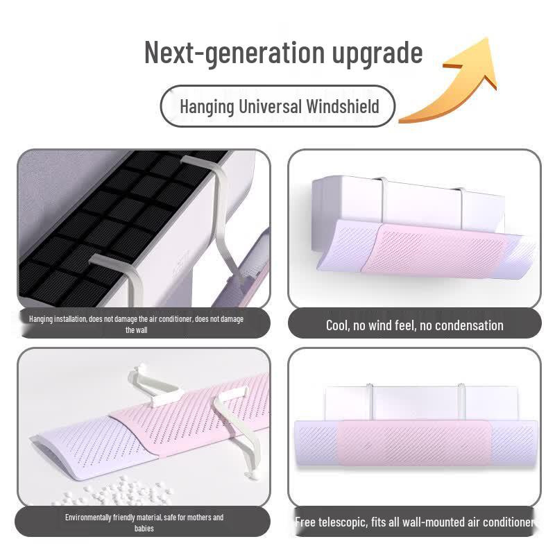 Na Xian Nu Adjustable Air Conditioner Wind Deflector
