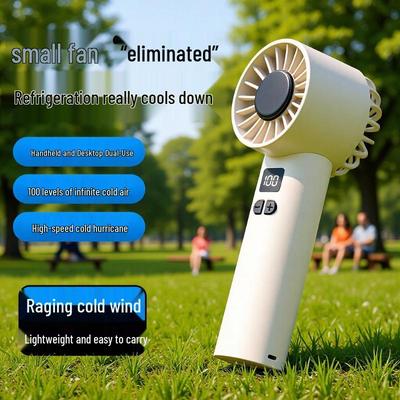 USB Rechargeable Handheld Mini Fan - Portable High-Speed Desktop & Handheld Fan