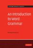 Bok An Introduction To Word Grammar