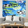 Custom Name Soccer Print Tapestry, Backdrop, Easy Setup, Ideal for Bedroom, Office & Living Room, with Aesthetic Wall Hanging Decor.
