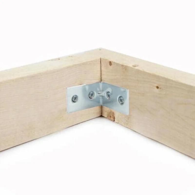12 stuks L-vormige Metalen Hoekbeugels Lade Plaat Wandbeugel Bevestiging Rechte Hoek Beugels Meubilair Hardware