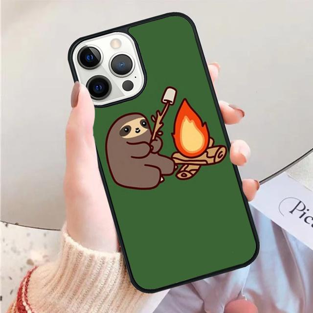 Cute Sloth Animals Phone Case for iPhone 17 Air 16 15 14 12 13 PLUS 11 PRO MAX Back Fundas coque Cover Shell
