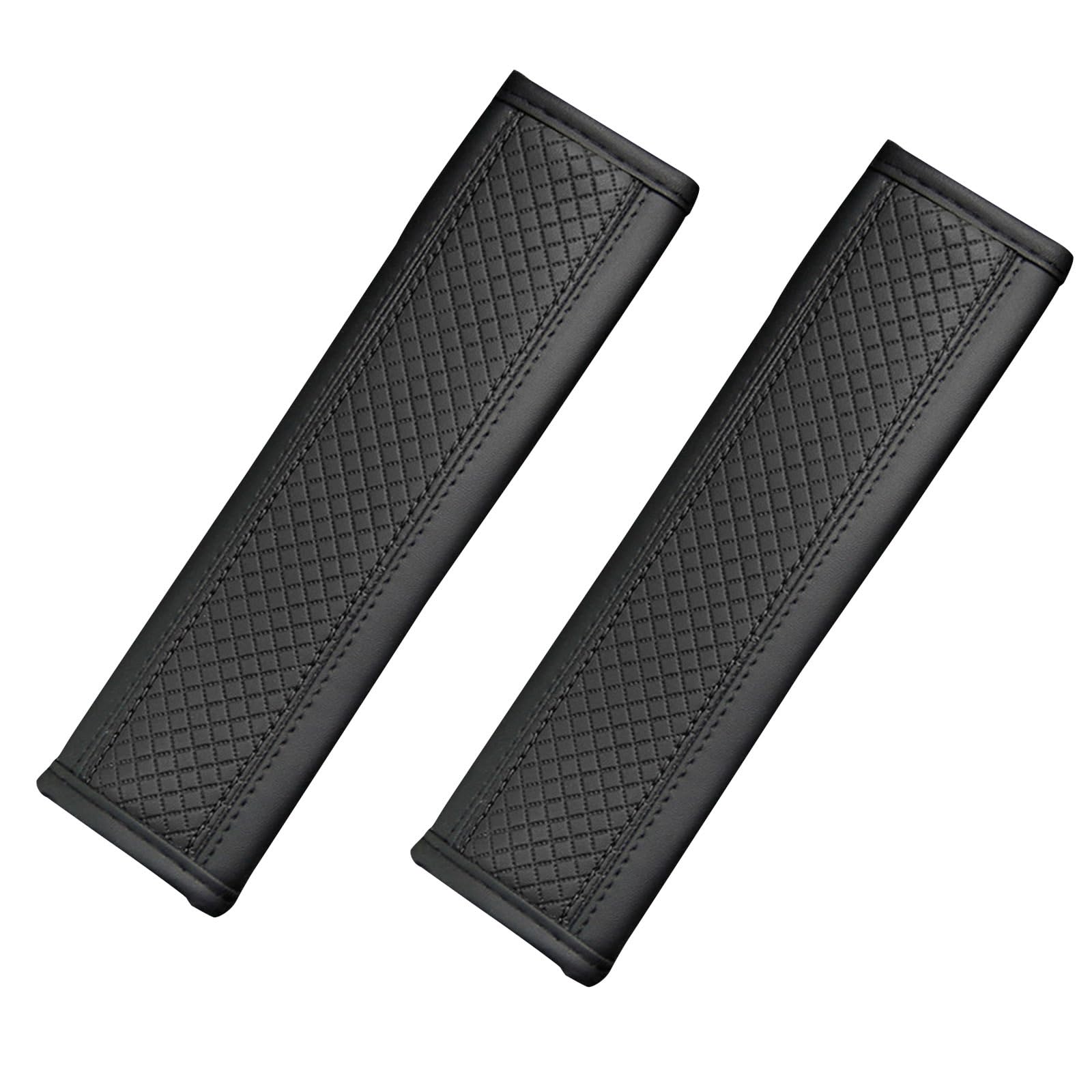 

2pcs Leather Car Accessories Seat Belt Cover Universal Seat Belt Pad Seat Belt Cover чёрный